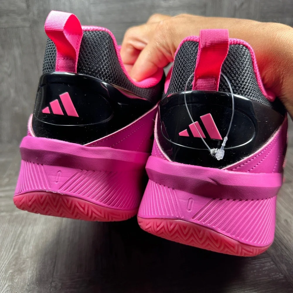 Adidas Dame Certified 3 Mens Size 18 Pink Black Basketball Sneakers NEW JI1545